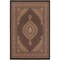 Homeroots 7 x 9 ft. Black & Beige Medallion Area Rug 395349 - alternate 6